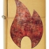 Зажигалка ZIPPO Rusty Flame Design с покрытием Brushed Brass