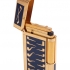 Зажигалка Lubinski трубочная "Celebration", золото с синим