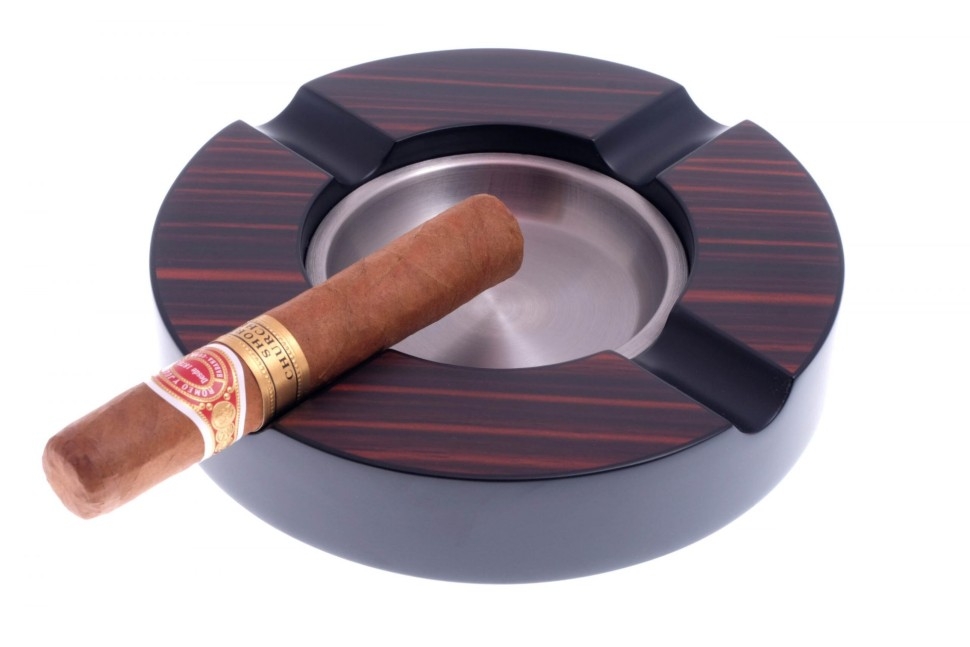 Пепельница сигарная Lubinski на 4 сигары, Эбеновое дерево