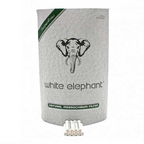Фильтры для трубок WHITE ELEPHANT Natural Meerschaum, 9 мм, 250 шт
