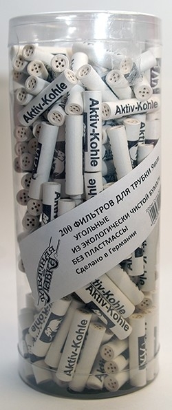 Фильтры для трубки Табачная Лавка 9 мм, угольные,пакет или тубус(*200)
