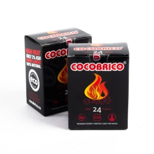 Уголь для кальяна COCOBRICO 24*22 мм, кокосовый