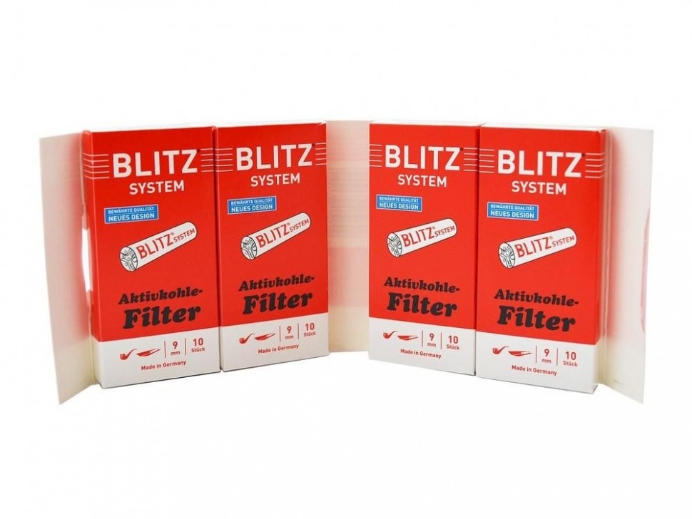 Фильтры для трубок BLITZ 9 мм, charcoal  (10 шт.)