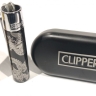 Зажигалка CLIPPER кремниевая Рисунок, нержавеющая сталь