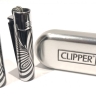 Зажигалка CLIPPER кремниевая Рисунок, нержавеющая сталь