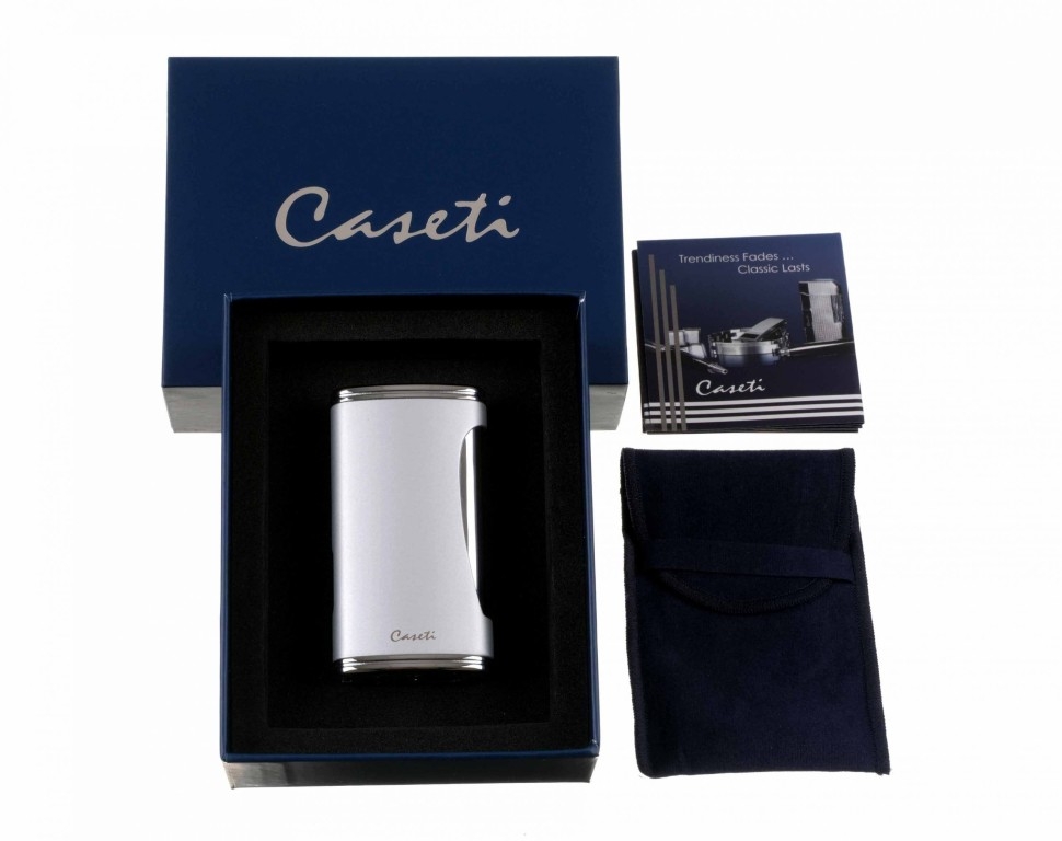 Зажигалка Caseti сигарная турбо, серебристая