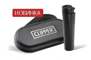 Зажигалка CLIPPER Турбо Металлическая Черная СМKJOS001