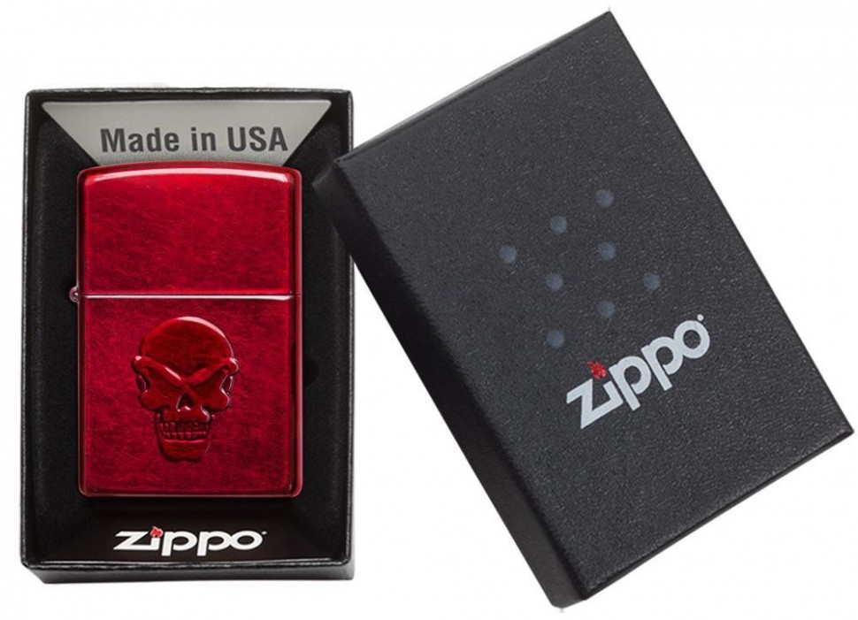 Зажигалка ZIPPO Doom с покрытием Candy Apple Red