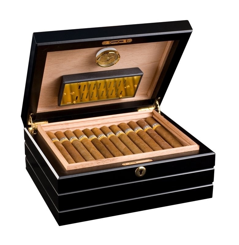 Хьюмидор ADORINI Firenze - Deluxe,на 75 сигар, черный