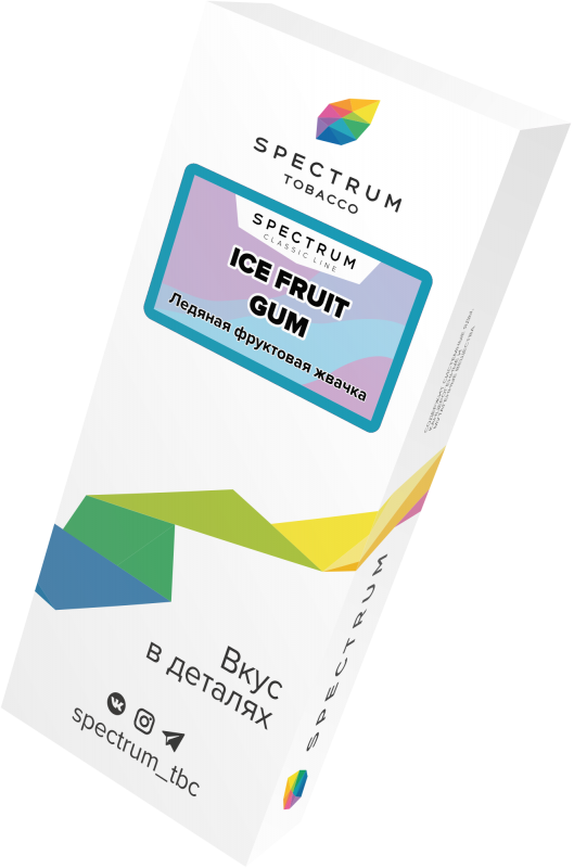 Табак для кальяна Spectrum Classic Ice Fruit Gum 100 гр