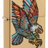 Зажигалка ZIPPO Tattoo Eagle Design с покрытием Brushed Brass