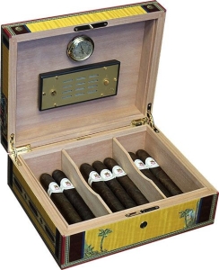 Хьюмидор Elie Bleu Alba Gold 75 cigars / ashtray