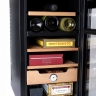 Хьюмидор-шкаф Howard Miller с электронным управлением, двухкамерный на 400 сигар и 6 бутылок вина
