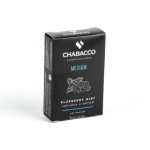 Табак для кальяна CHABACCO MEDIUM Blueberry Mint 50 г.