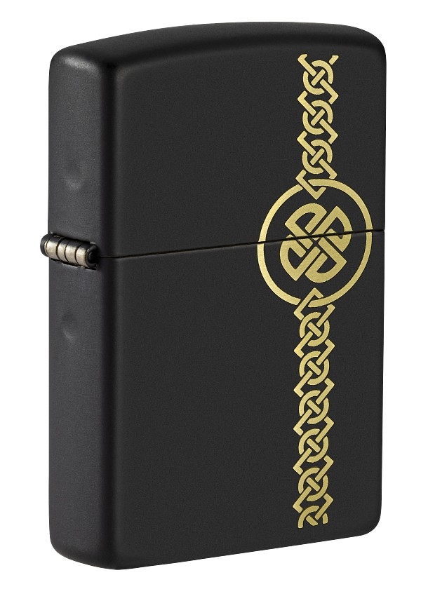 Зажигалка ZIPPO Celtic Design с покрытием Black Matte