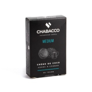 Табак для кальяна CHABACCO MEDIUM Creme De Coco 50 г.