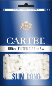 Фильтры для самокруток CARTEL Slim Long 100