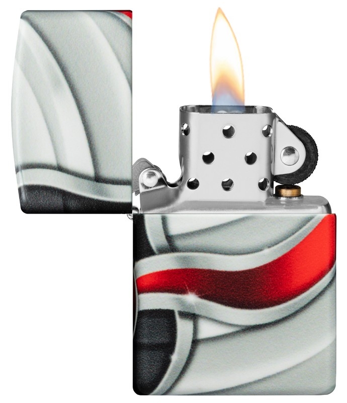 Зажигалка Zippo Flame Design с покрытием White Matte