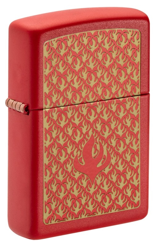 Зажигалка ZIPPO Flame Pattern с покрытием Red Matte