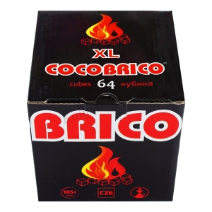 Уголь для кальяна COCOBRICO XL 64*26 мм, кокосовый
