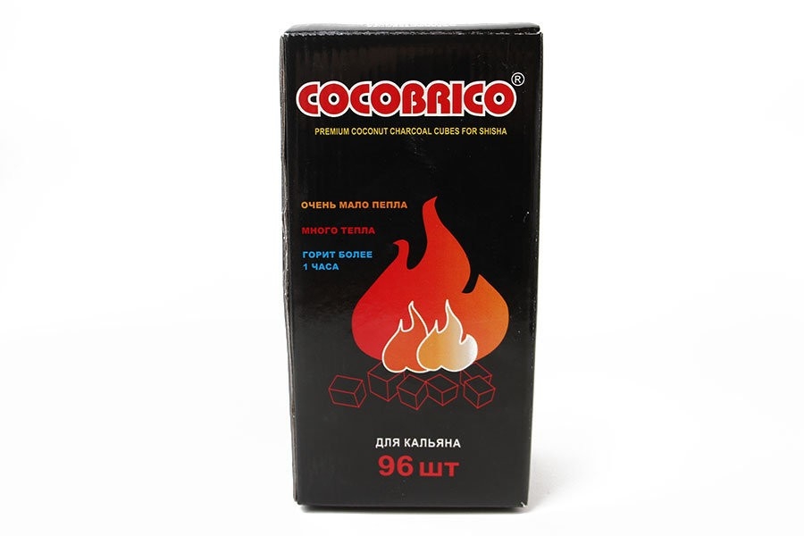 Уголь для кальяна COCOBRICO 96*22мм, кокосовый