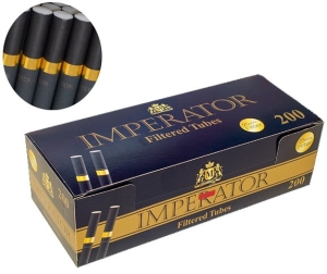Гильзы сигаретные IMPERATOR BLACK SUPER LONG GOLD 200