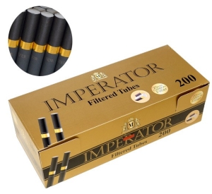 Гильзы сигаретные IMPERATOR BLACK CARBON GOLD 200